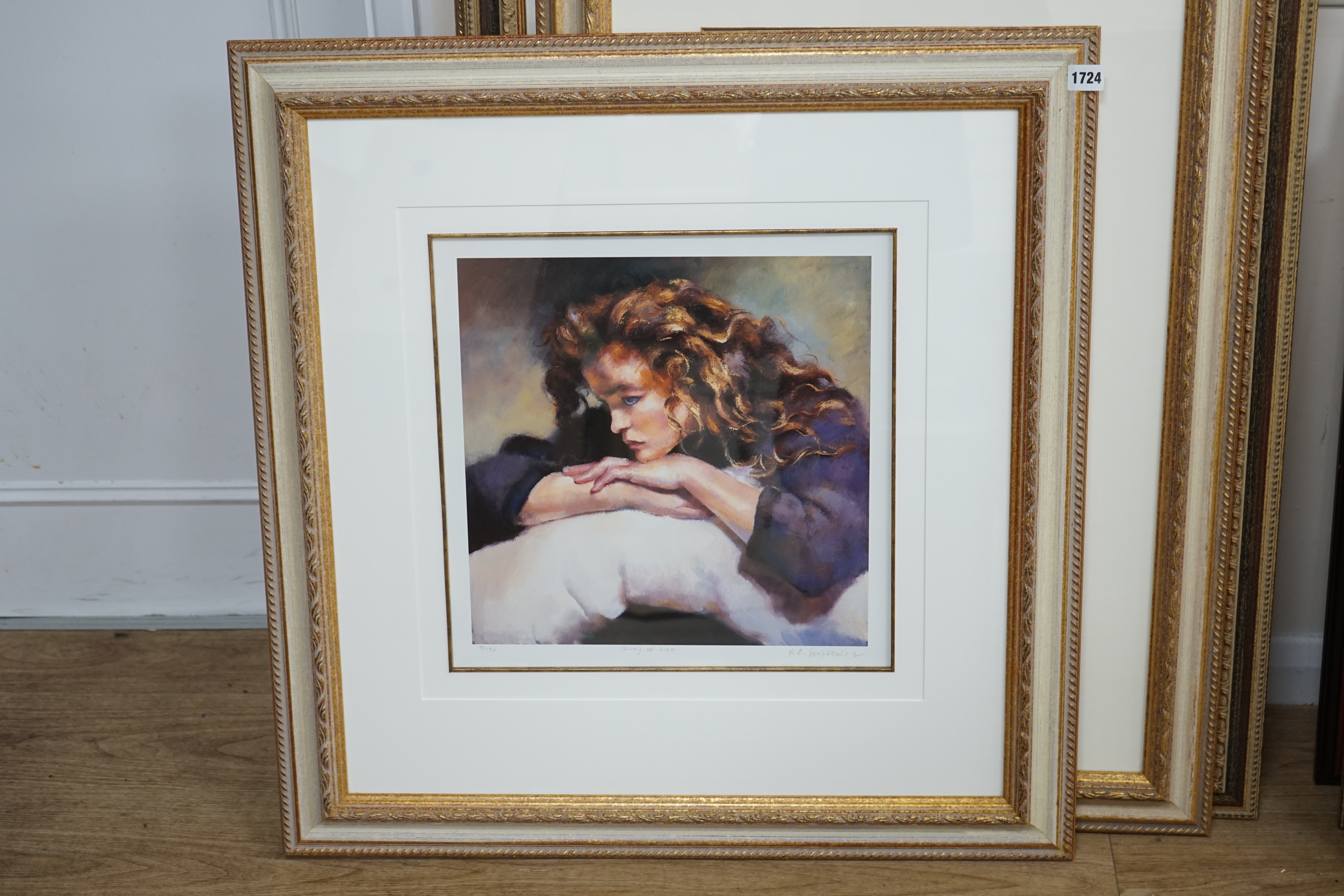 Robert Lenkiewicz (1941-2002), offset lithograph, 'Study of Lisa', signed in pencil and titled, 13/750, 36 x 37cm. Condition - good